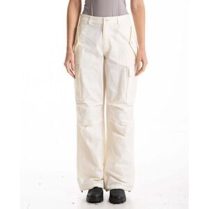 NWT Oval Square OS Work Pants in Gardenia Cream Wide Leg‎ Cargo Utility - Medum